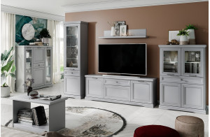 Шкаф с витриной 1V1D1S VALENCIA (Валенсия)