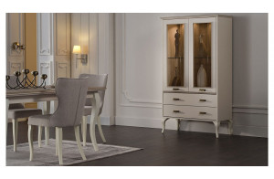 Двустворчатый шкаф витрина для посуды Andera (Андера) andr-13