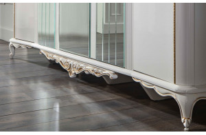 Шестистворчатый распашной шкаф для одежды и белья с зеркалом в спальню Мариана MARI-34