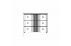 Бельевой комод для спальни Люксор МН-042-12