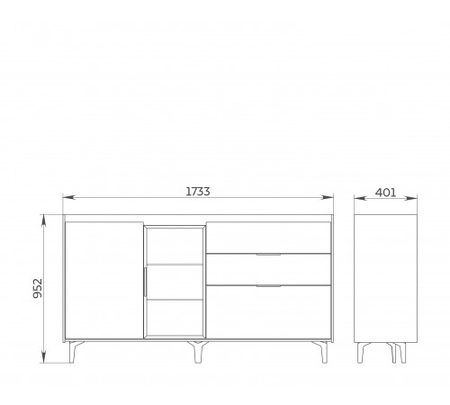 Тумба в гостиную Модена МН-048-05
