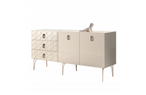 Комод для гостиной Богемия Фарфале (Bogemia Farfalle) БМКМ-4(Fa)